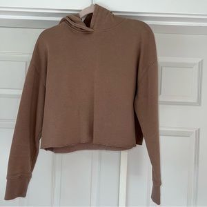 Cropped Brown Hoodie